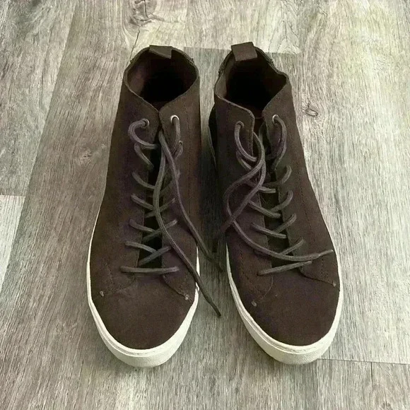 TOMS Lenox Mid Chocolate Brown Suede Sneakers - Picture 2 of 12